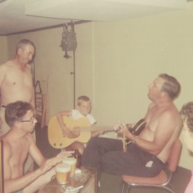 Uncle Bud, Grandpa Barney, Uncle Bo and Grandpa - 1964 - Lansing, Michigan